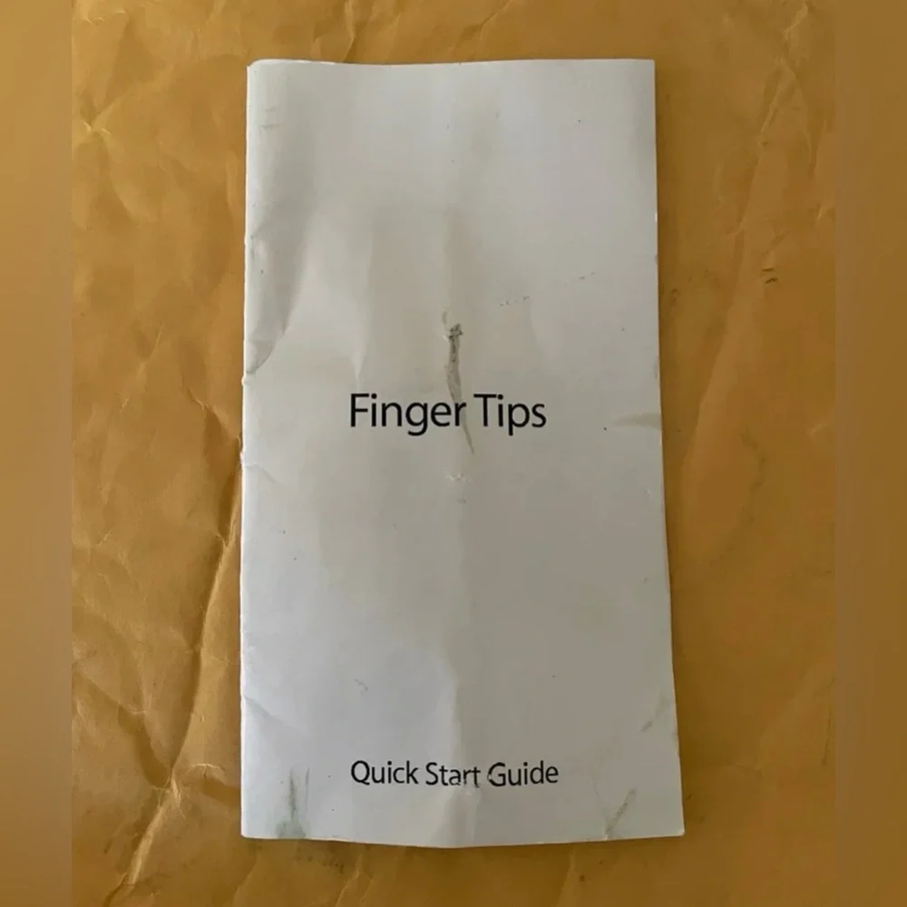 Apple iPhone Finger Tips Quick Start Guide Pamphlet White